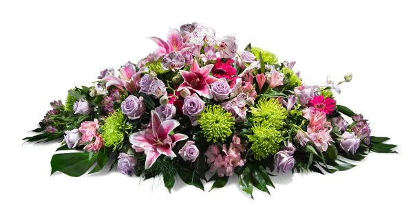 Almofada de flores lilás de luto - Interflora
