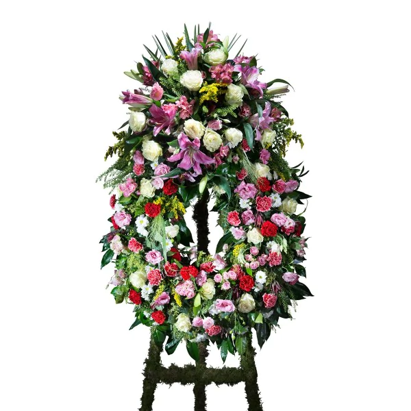 Coroa clássica de flores de luto - Interflora