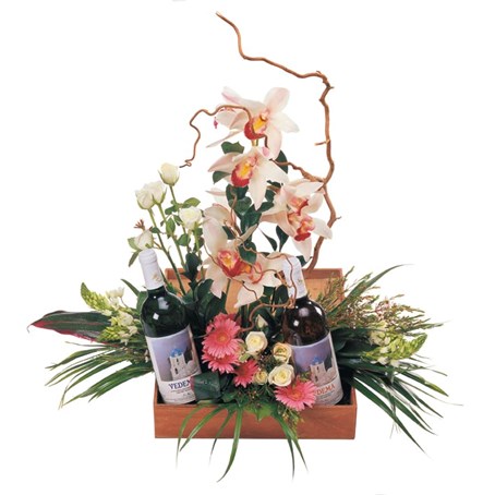 Flowers and Wine Box