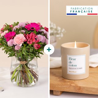 Pink Powdery softness and candle
