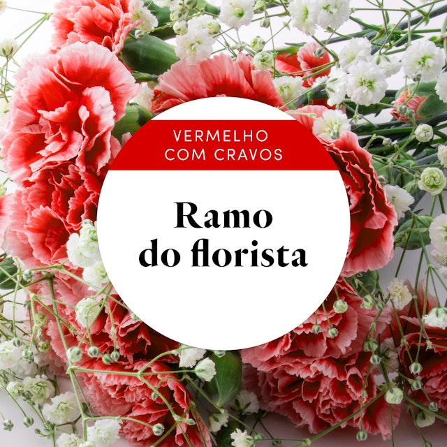 Ramo do florista: edição limitada com cravos vermelhos