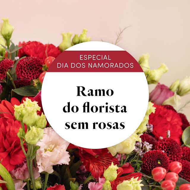 Ramo do florista em vermelho e rosa
