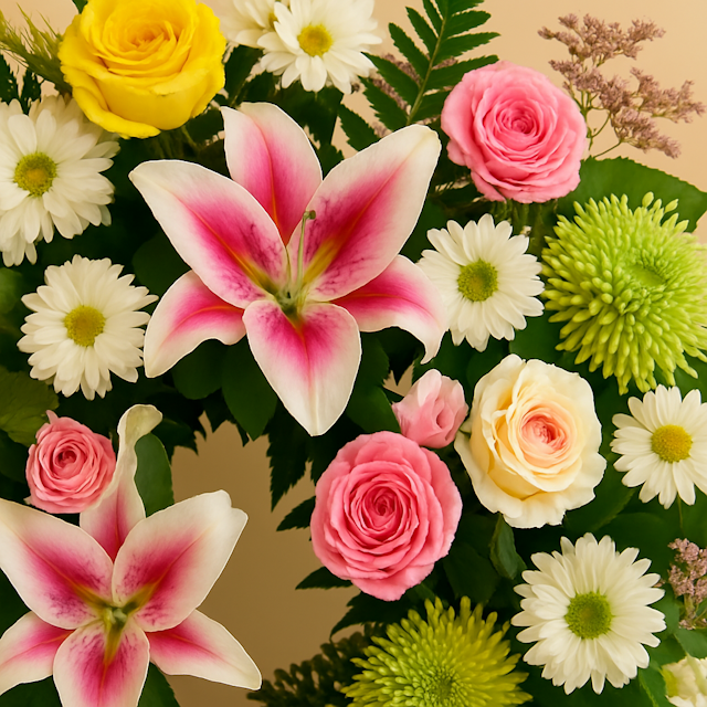 Coroa Fúnebre Multicolorida