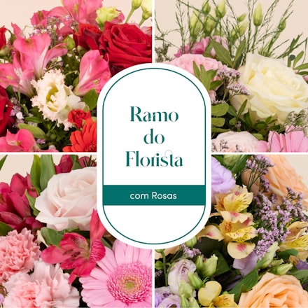 Ramo do florista com rosas