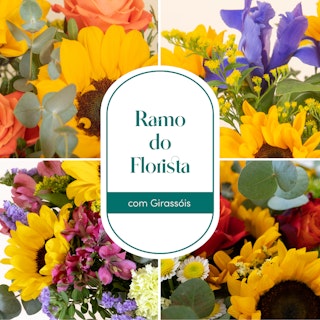 Ramo do florista com girassóis