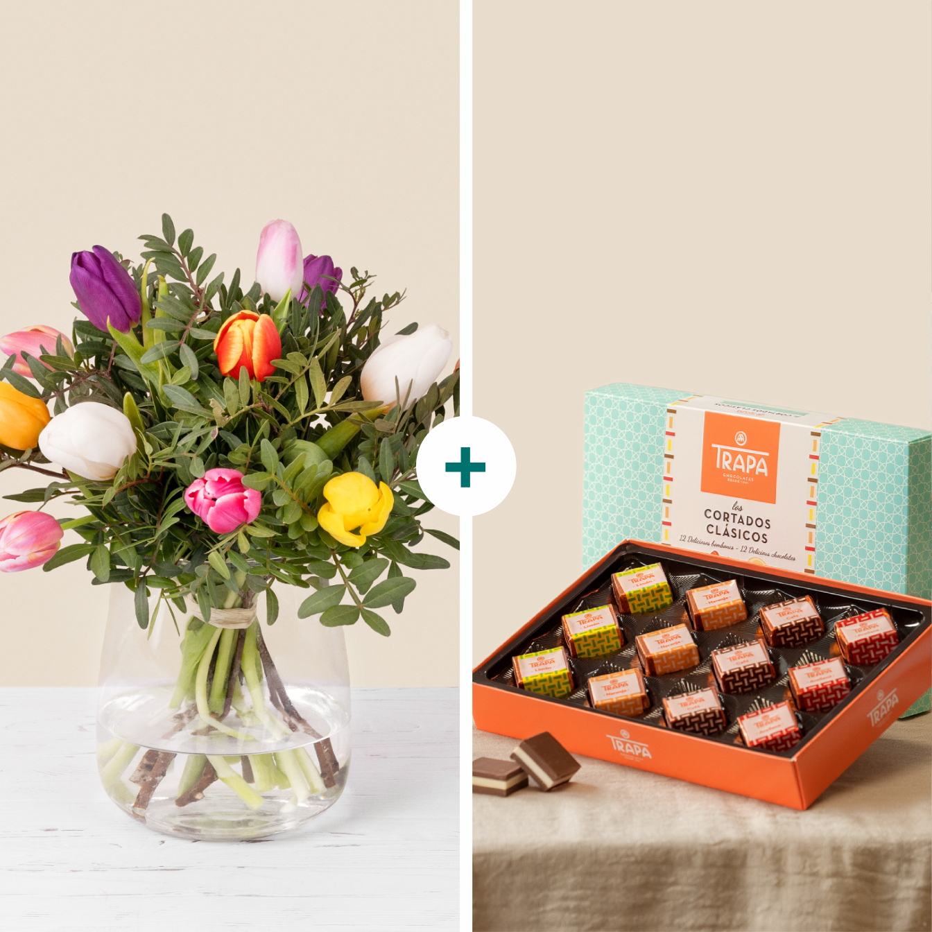 Pack: Tulipas & Chocolate